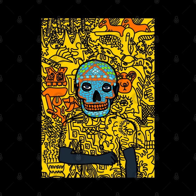 Dive into Mexican Vibes - A MaleMask NFT with MexicanEye Color and BlueItem by Hashed Art