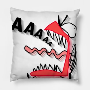 BLOCKY SCREAMING Pillow