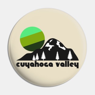 Retro Cuyahoga Valley ))(( Tourist Souvenir National Park Design Pin