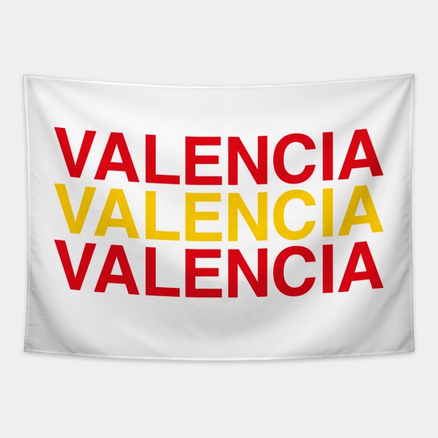 VALENCIA Spanish Flag Tapestry by eyesblau