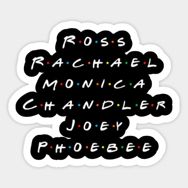 Friends For Life Tv Shows Sticker Teepublic Au Friends For Life Tv Shows Sticker Teepublic Au