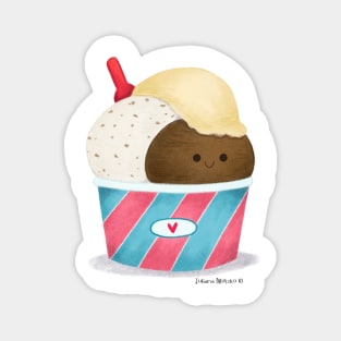 Cute Ice Cream Magnet