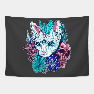 Vapor Cat Tapestry