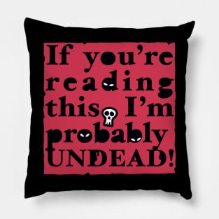 Undead Letter (red) Pillow