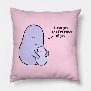 Hug - I Love You (Pastel Pink) Pillow