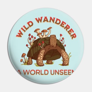 Wild Wanderer - A World Unseen - Turtle and Mushrooms Pin