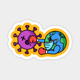 Fight Corona Virus Magnet