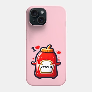 I Love Ketchup Phone Case