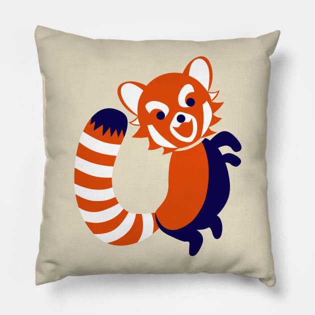 Red Panda Chibi Pillow by CMButzer