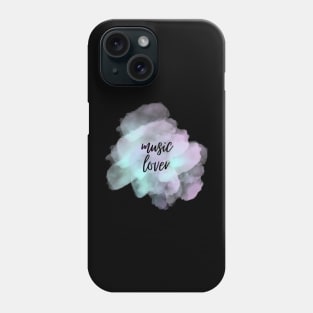 Music Lover Watercolor background Design Phone Case