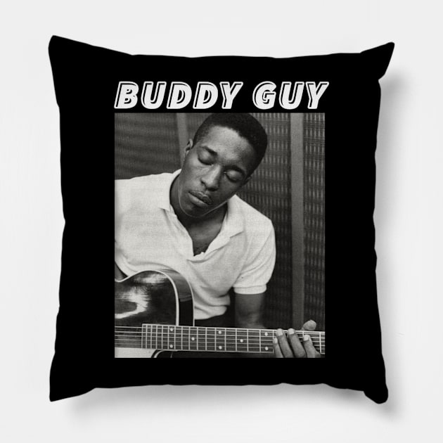 Buddy Guy Pillow by PlokadStories