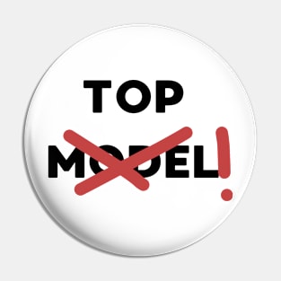 Top Model Bold Black Letter Red Crossed It Girl Girlblogger Pin