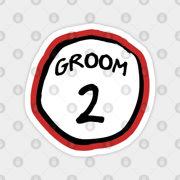 Groom 2 Magnet by old_school_designs