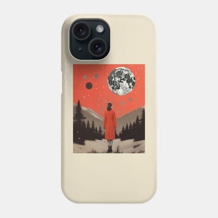 Make a mystical wish to the full moon (girl) Phone Case