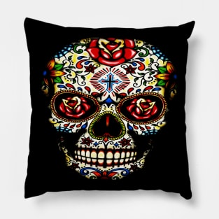 Sugar Skull Off Shoulder Pillow