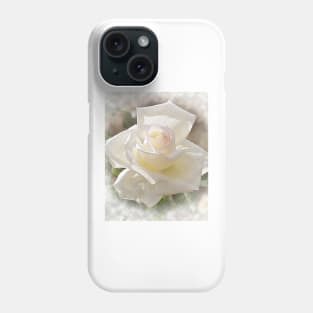 White Rose Bloom In Watercolor Phone Case