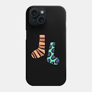 A Pair of Mismatched Socks Phone Case