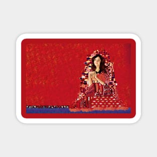 Portrait of Clara Oswin-Oswald a la Klimt Magnet