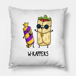 W-rappers Funny Burrito Pun Pillow