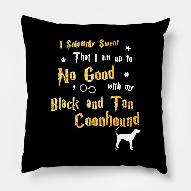 Black and Tan Coonhound Pillow by dogfather