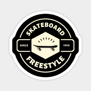 Skate freestyle X planche éclat Magnet