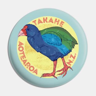 Takahe New Zealand Bird Pin