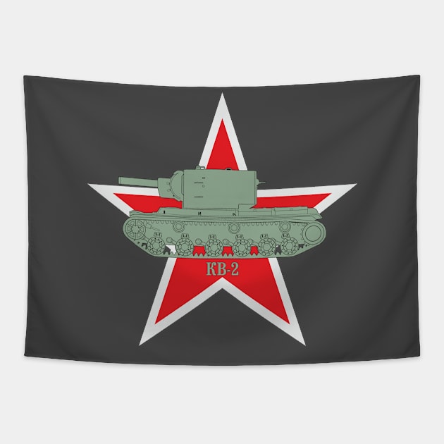 Heavy tank KV-2 Tapestry by FAawRay