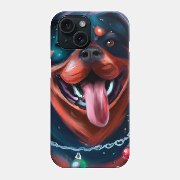 Cute Rottweiler Drawing Phone Case by Play Zoo