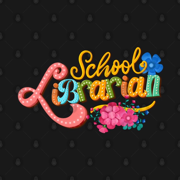 School librarian floral design by PrintAmor