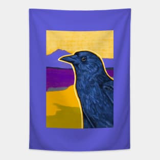 CANDID CRITTERS Crow Tapestry