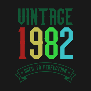 Vintage 1982 Aged to Perfection - 38th Birthday Gift T-Shirt