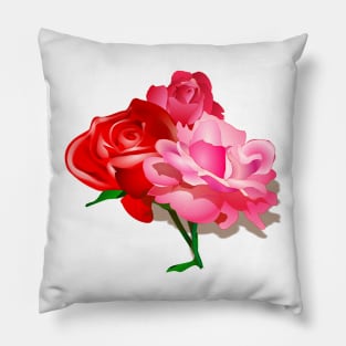 Colorful Roses Pillow