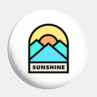 Sunshine BC Retro Badge Pin