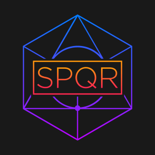 SPQR - Roman Empire Retro 80s Design T-Shirt