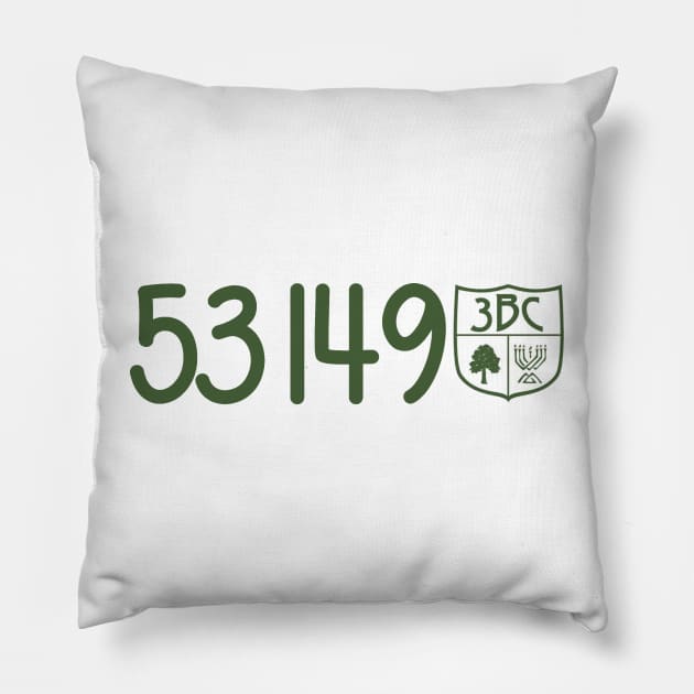 Camp Beber Zip Code Pillow by hcohen2000