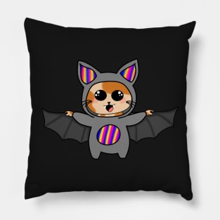 Steve The Bat Cat Pillow