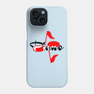 Piano Red Notes Phone Case