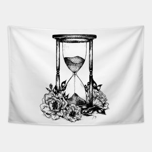 Floral Hourglass Tapestry