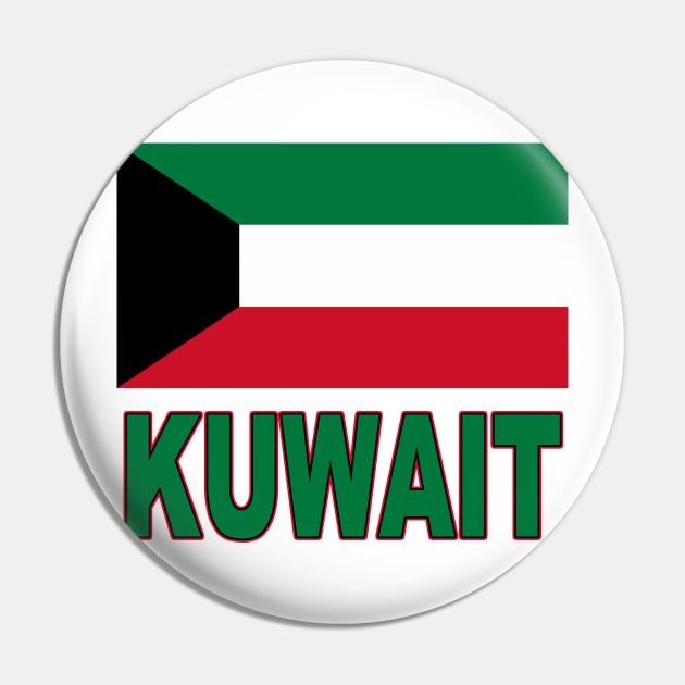 The Pride of Kuwait - Kuwaiti National Flag Design Pin by Naves