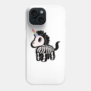 Unicorn skeleton Phone Case