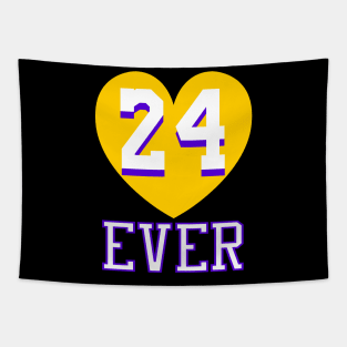 24 Ever LA Memorial Basketball Legend Design Tapestry