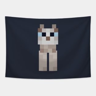 Minecraft Ragdoll Cat Tapestry