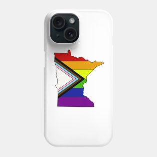 Progress pride flag - Minnesota Phone Case