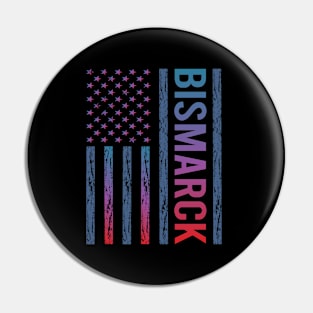 Blue Red Flag - Bismarck Pin