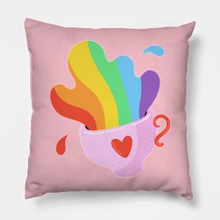 Rainbow love mug. Pillow