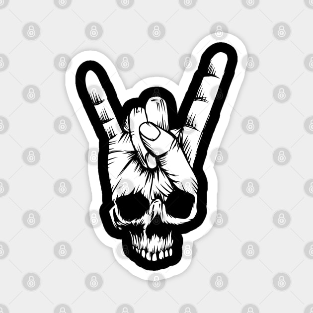 Skeleton Rocker Hand Magnet by KingMaster