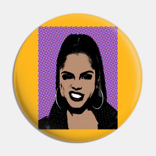 natti natasha style pop art Pin