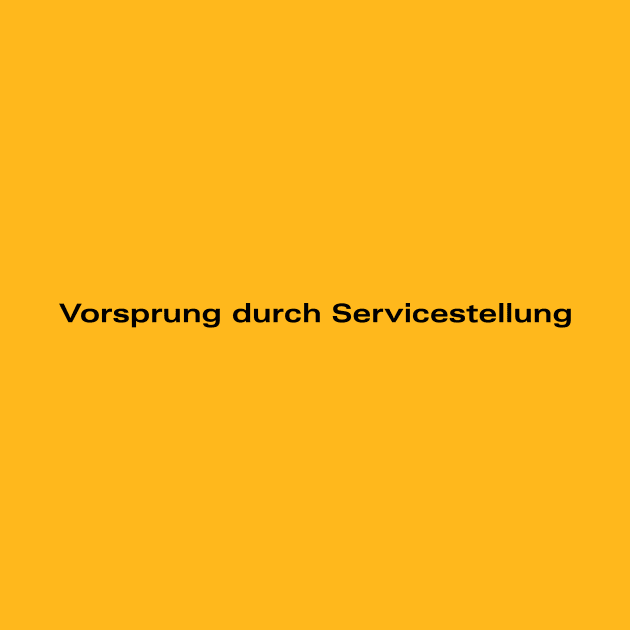 Vorsprung durch Servicestellung (Schwarz) by emilio