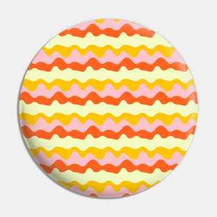 Colorful Liquid Retro Repeated Pattern Pin