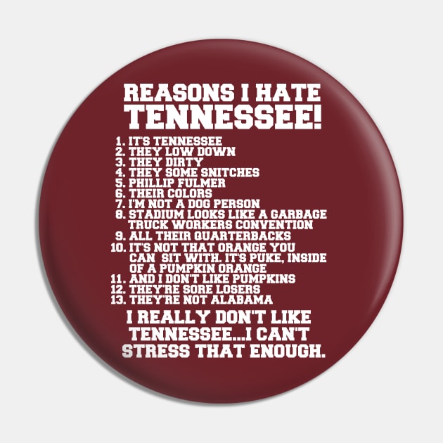 I HATE TENNESSEE Pin by thedeuce